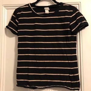 Black striped shirt